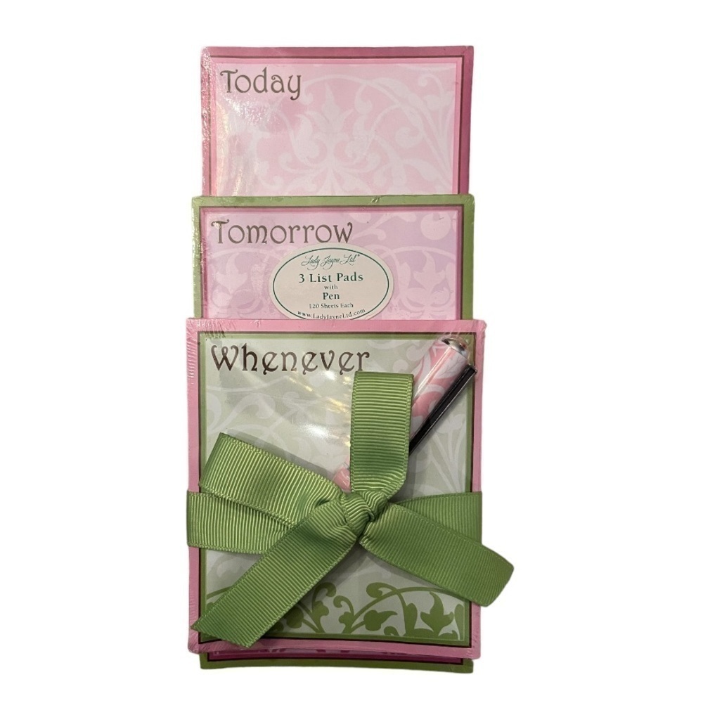 Lady Jayne Ltd 3 List Pads with Pen – Today, Tomorrow, Whenever